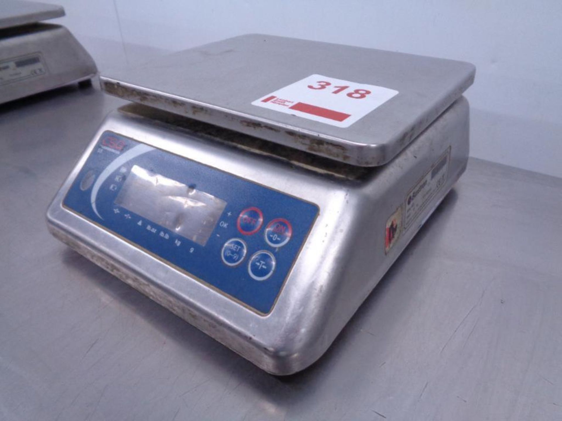 CSG stainless steel bench top digital weigh scales