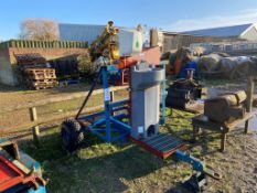 Chemical toilet trailer with hand wash station