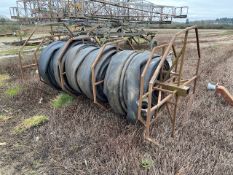 Irragation reel and quantity of lay flat pipe