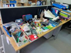 A quantity of stationary and office sundries