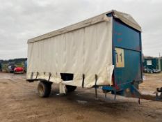 VHS curtain sided agricultural trailer