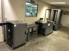 Duplo System 5000 Dynamic Booklet Maker c/w 2 Stackers, Conveyor & Trimmer