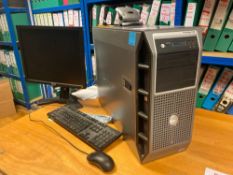 Dell powerEdge T300 XEON server complete with keyboard and mouse serial tag B02WS4J Service code