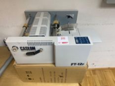Caslon FT–12 F auto feed foiling machine Serial number 0615017