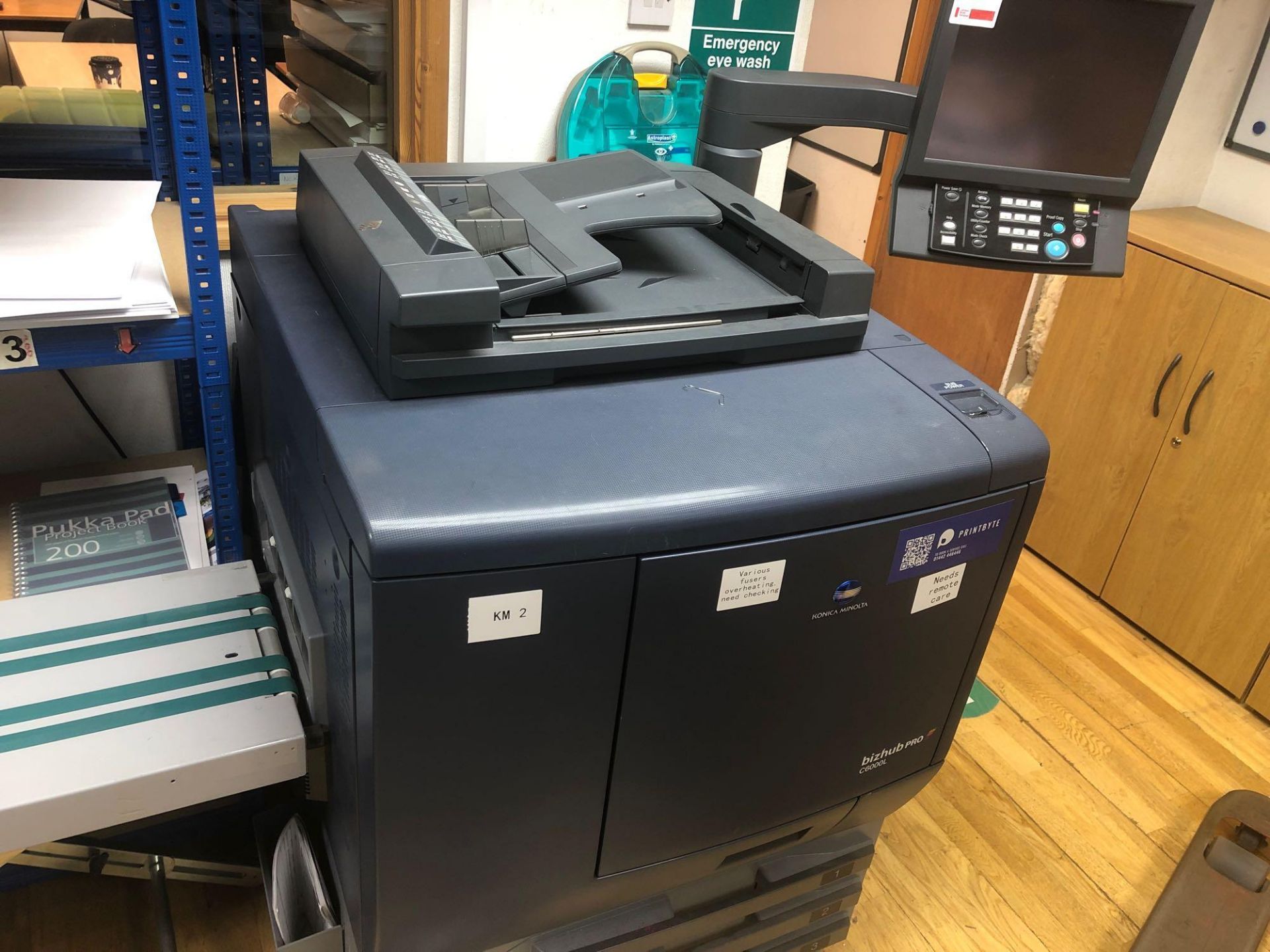 Konica Minolta bizhub PRO 6000L Digital printer c/w conveyor