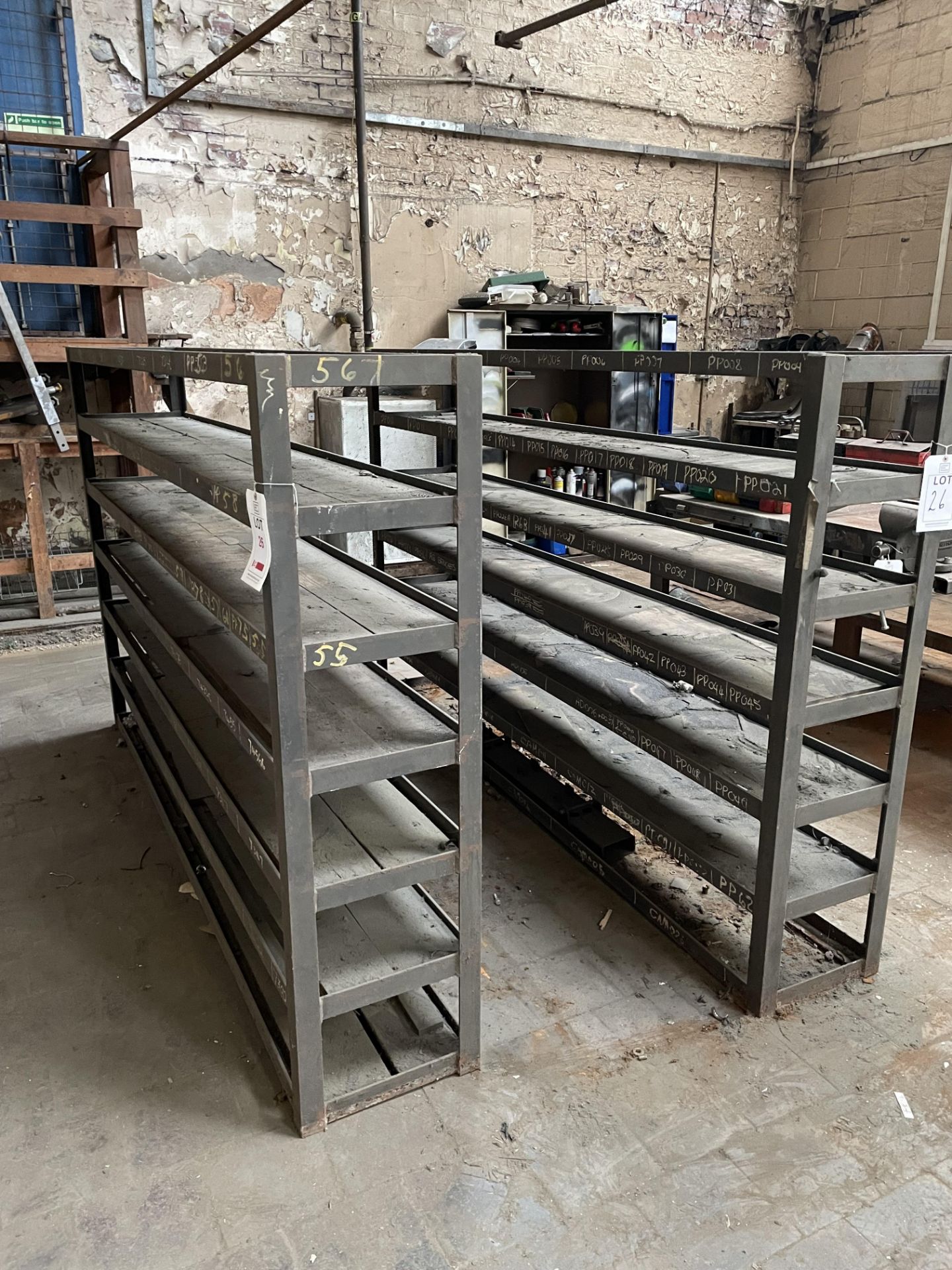 Steel racks - Image 3 of 3