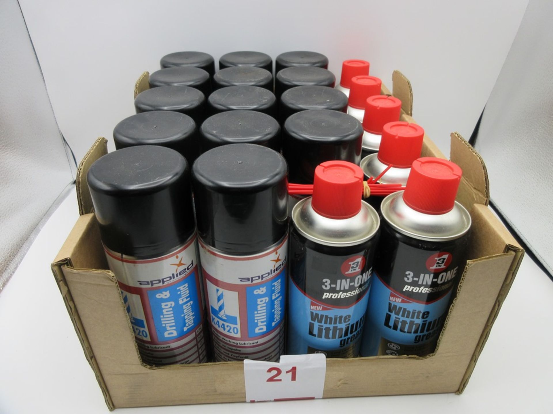 Drilling and tapping fluids x 14 and 6 x white lithium grease