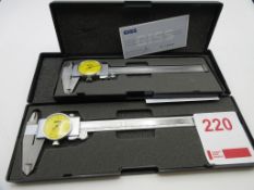 Two metric dial Vernier's 16cm and 21cm