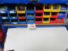 Quantity fasteners on one shelf