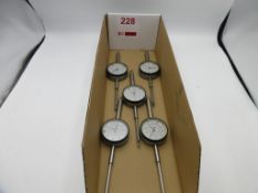 Box of 5 x dial indicators