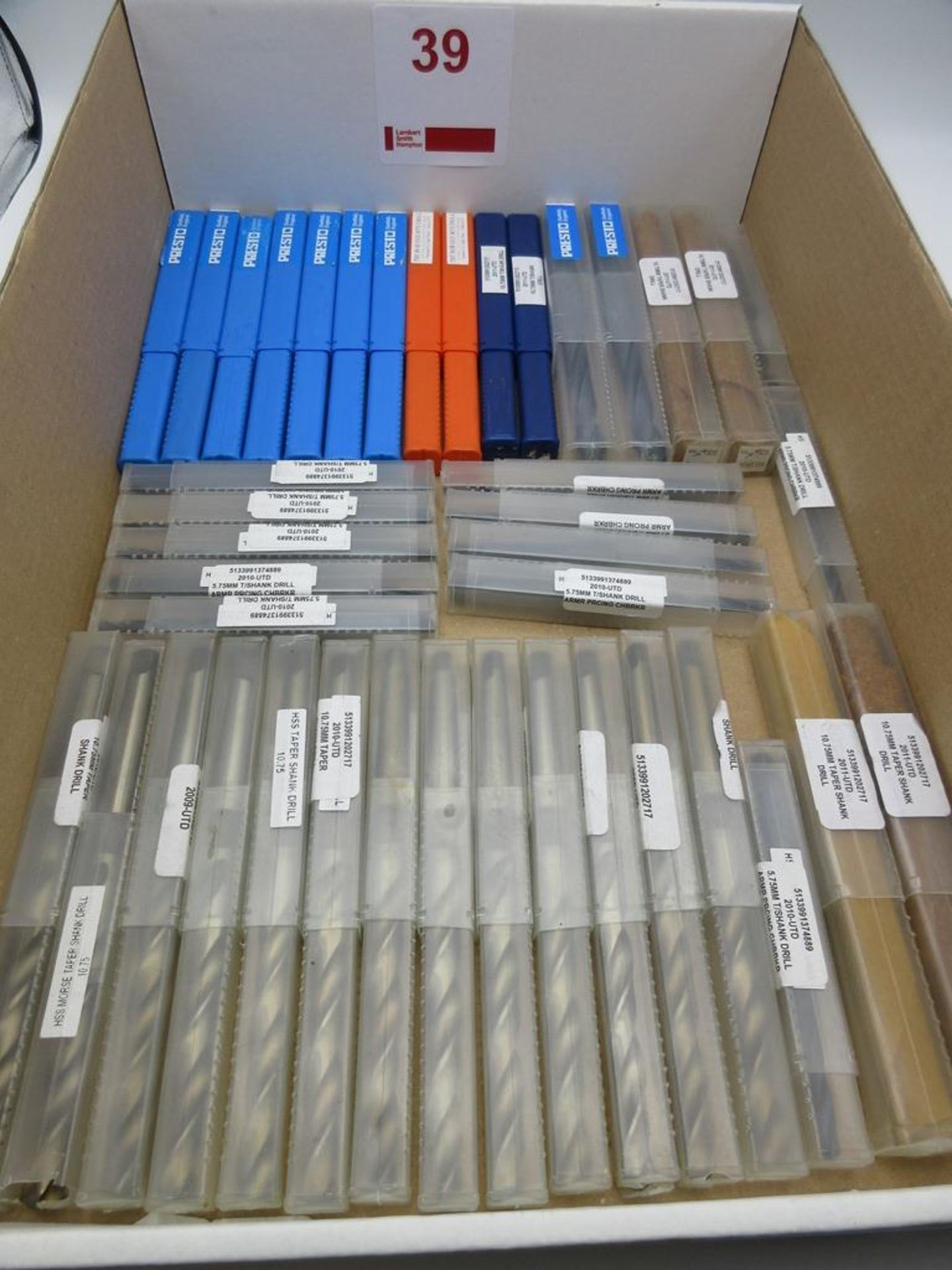 Number 1 Morse Taper drills, various sizes