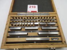 Metric slip gauge set grade 2