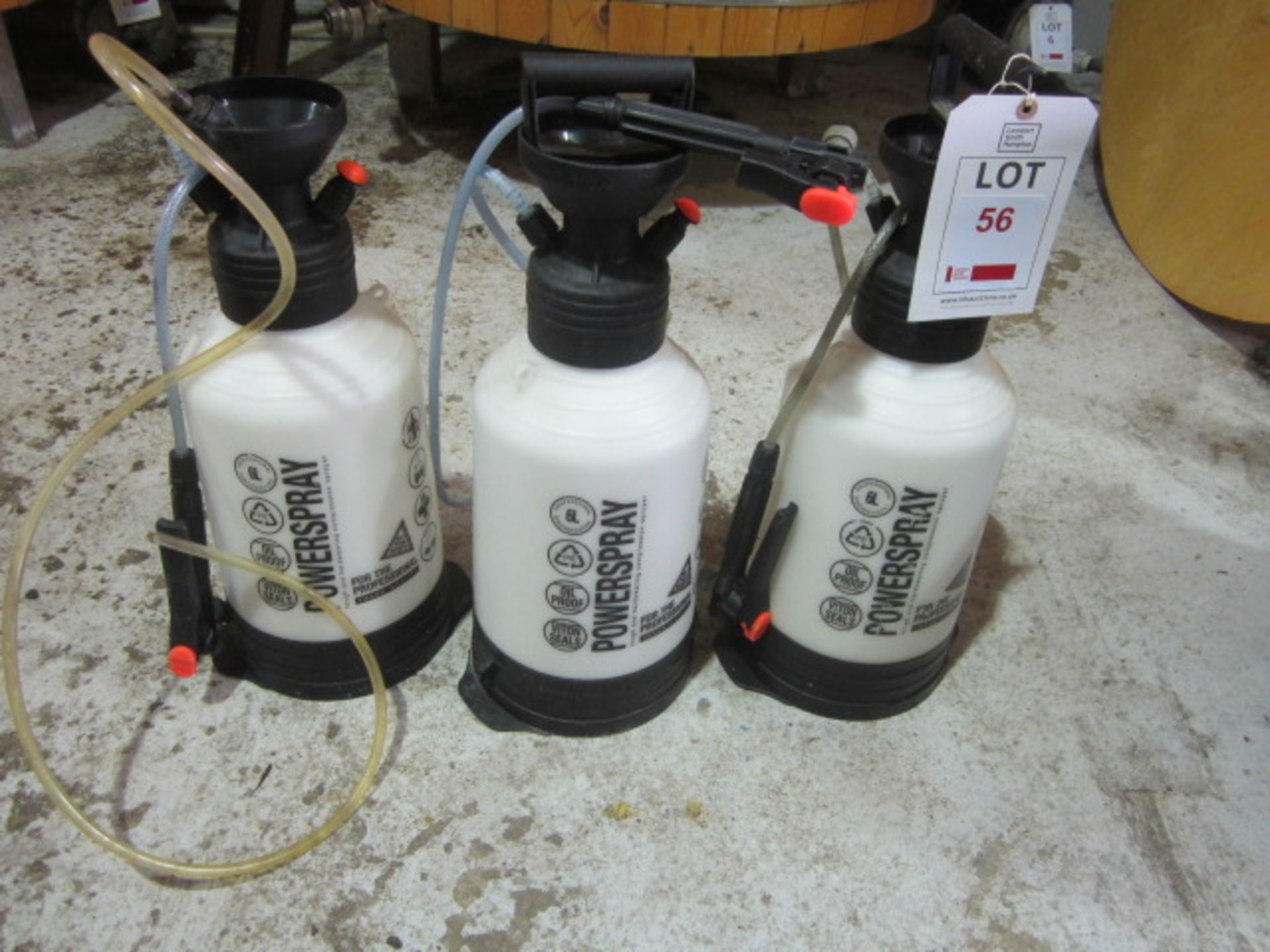 Three Powerspray 6L portable sprayers - Image 2 of 2