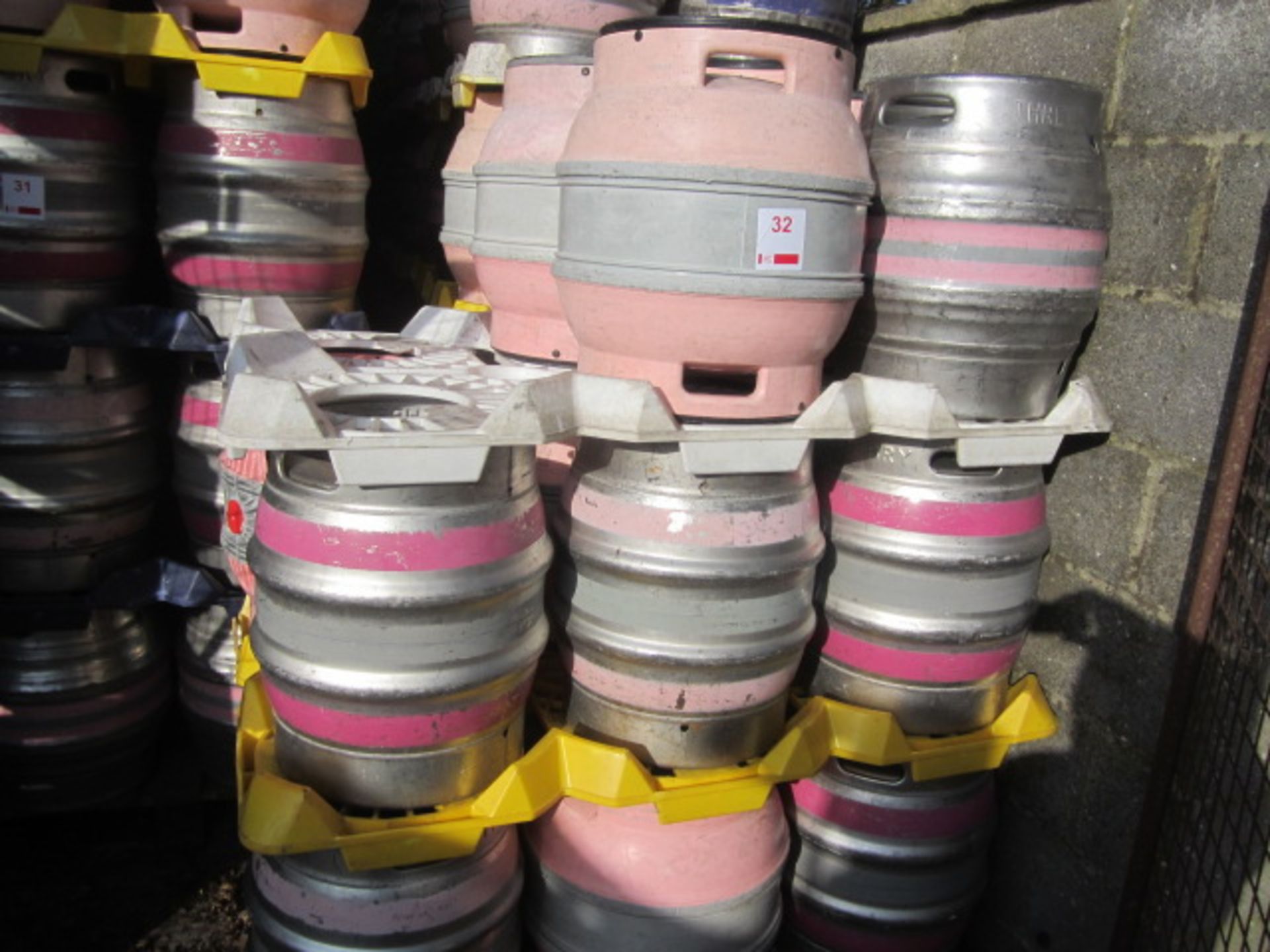 Seventy five 9 gallon mixed metal and plastic casks and ten plastic cask trays - Image 3 of 3