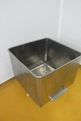 Stainless steel mobile Euro bin