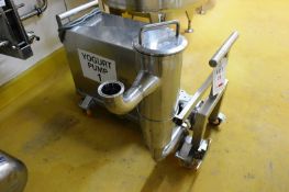 PureFlo Lobe 26100-4300 mobile yogurt pump, serial no. 22388, mounted on stainless steel frame