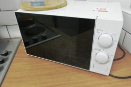 Unbadged microwave and kettle