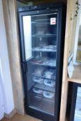 Tefcold UFSC370G black single glass door freezer (excluding stock)