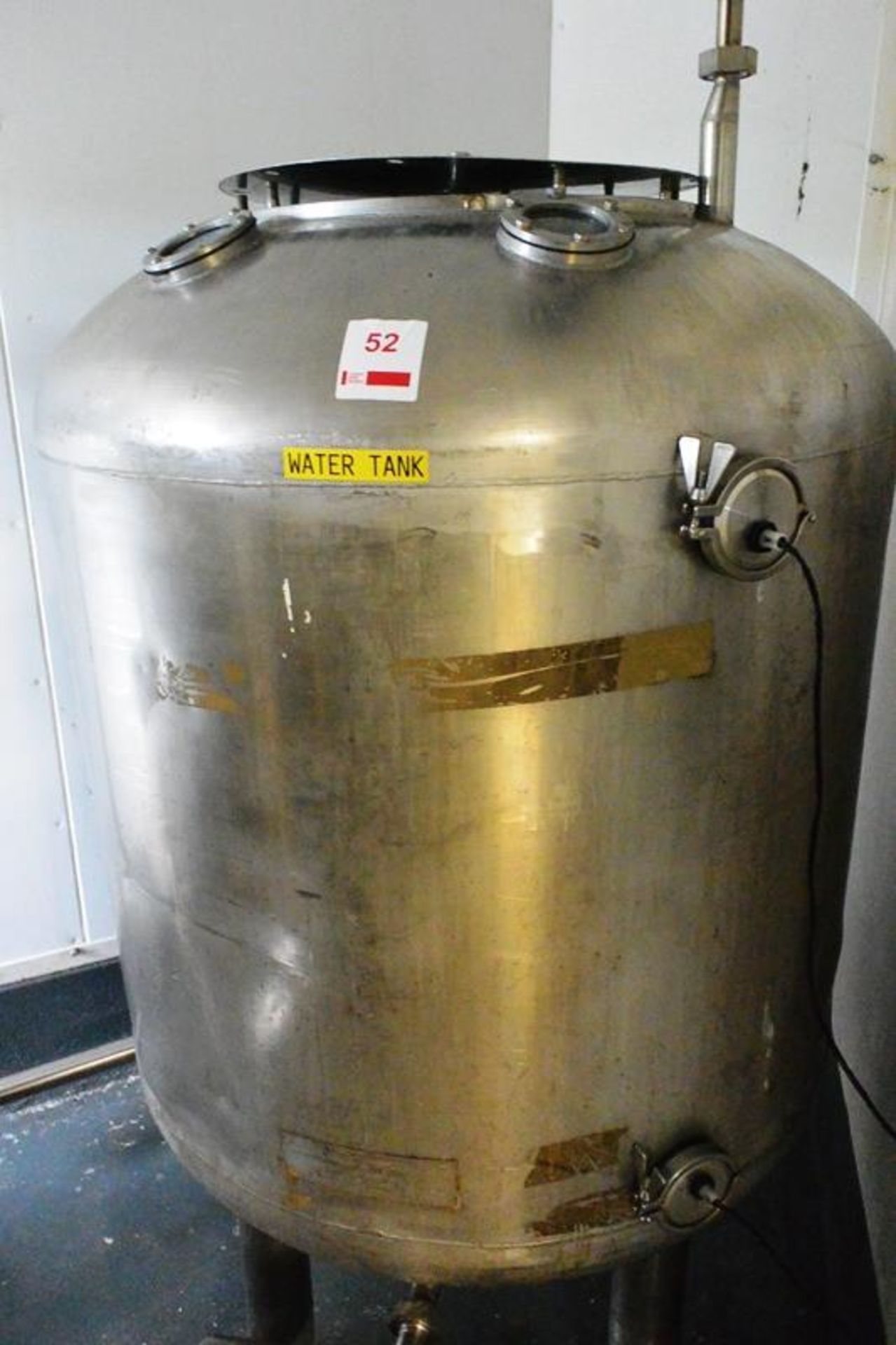 Stainless steel single skin water tank