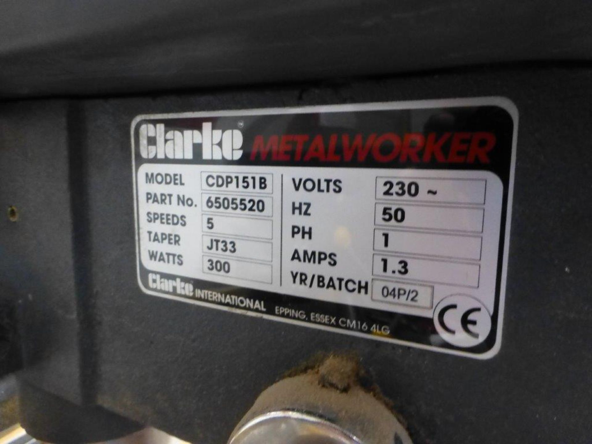 Clarke pedestal drill - Image 2 of 2