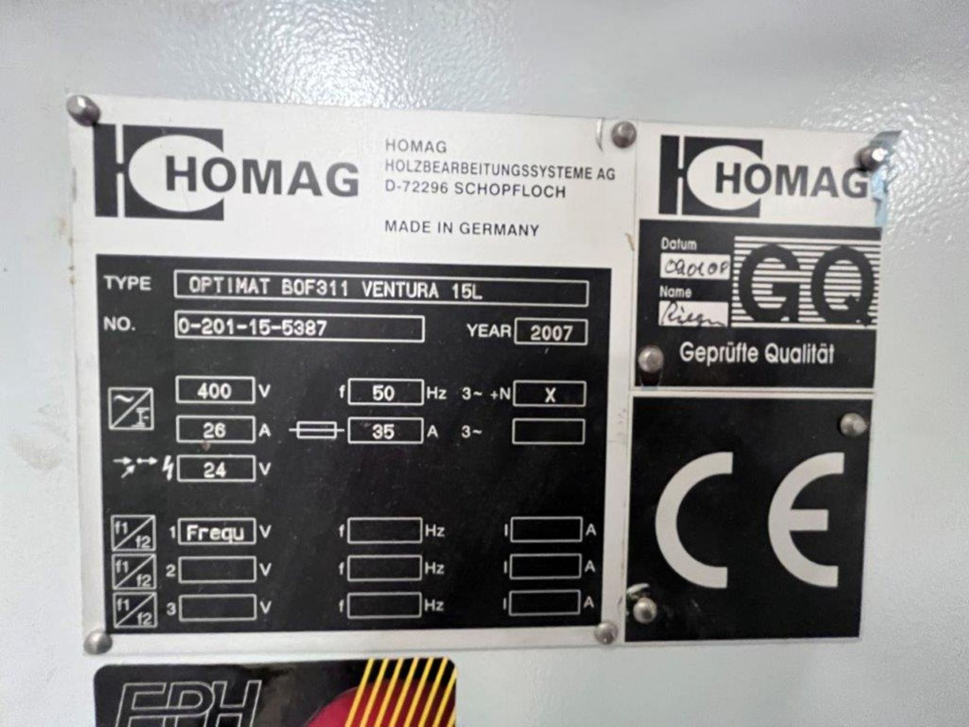 Homag type Optimat BOF 311 Ventura 15L - Image 11 of 13