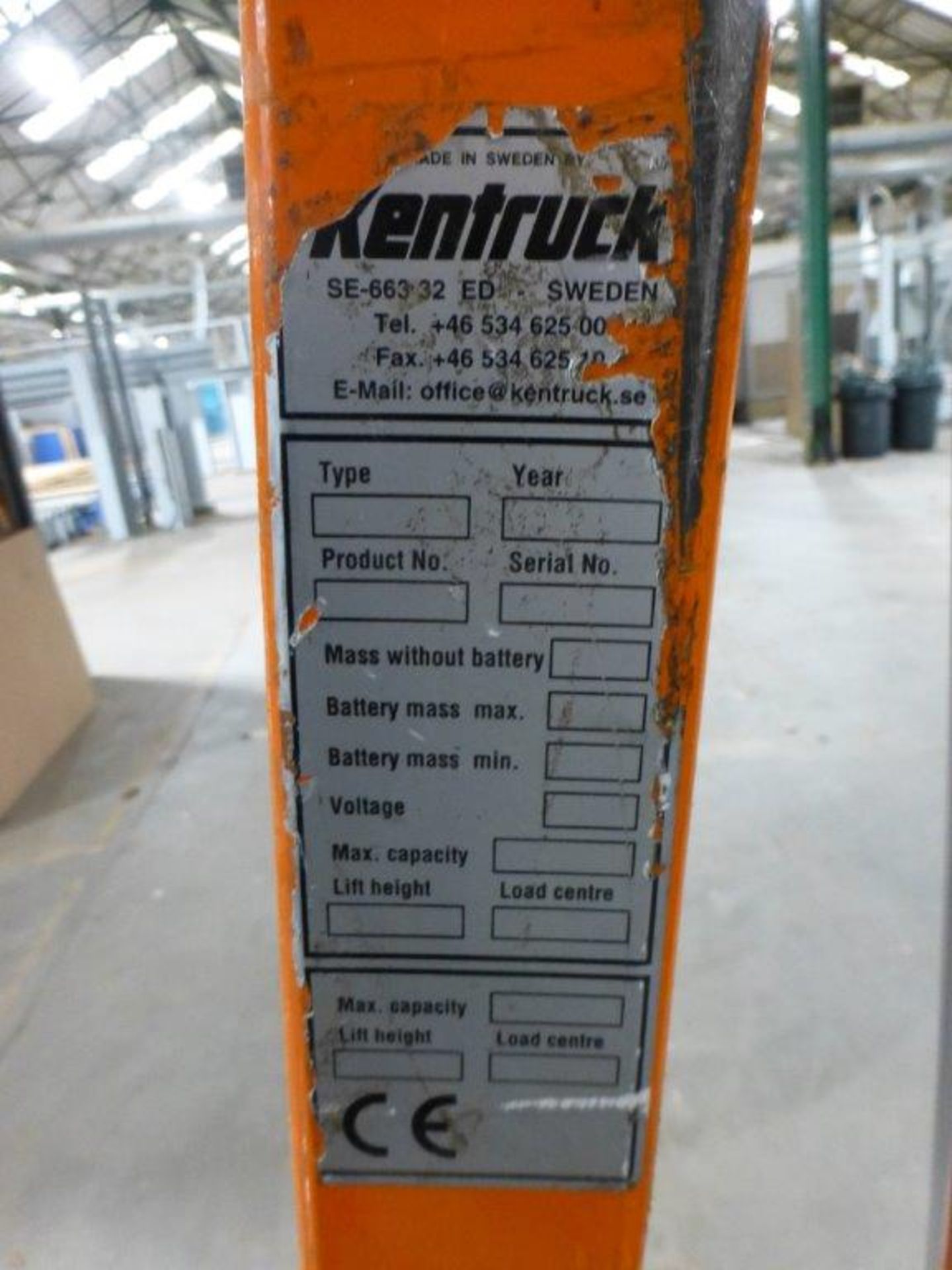 Kentruck electric lift pallet truck - Image 2 of 2