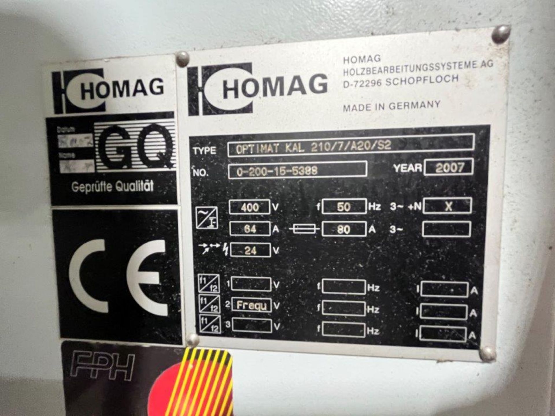 Homag type Optimat KAL 210/7/A20/S2 - Image 12 of 13