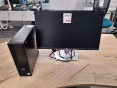 Dell i3 PC with Dell 24” flat screen monitor