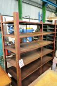 Bay of steel frame 6 shelf stores racking, approx 1600mm width