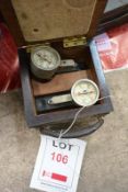 B and H Welders Ltd electrode pressure indicator, with box