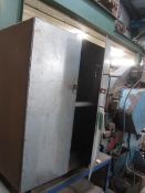 Steel frame twin door cupboard