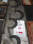 Four Imperial micrometers,