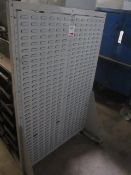 Tote / storage bin rack, approx 1m width