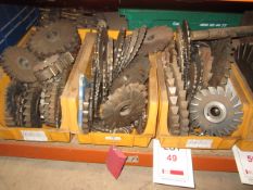 Three boxes of various cutting wheels