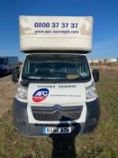 Citroen Relay 35 L2 Hdi diesel Luton van, Registration No. BX64 AOW, Date of Registration: 1/9/2014,