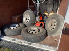 4 various used van wheels