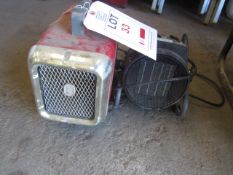 Two various portable heaters, 240v