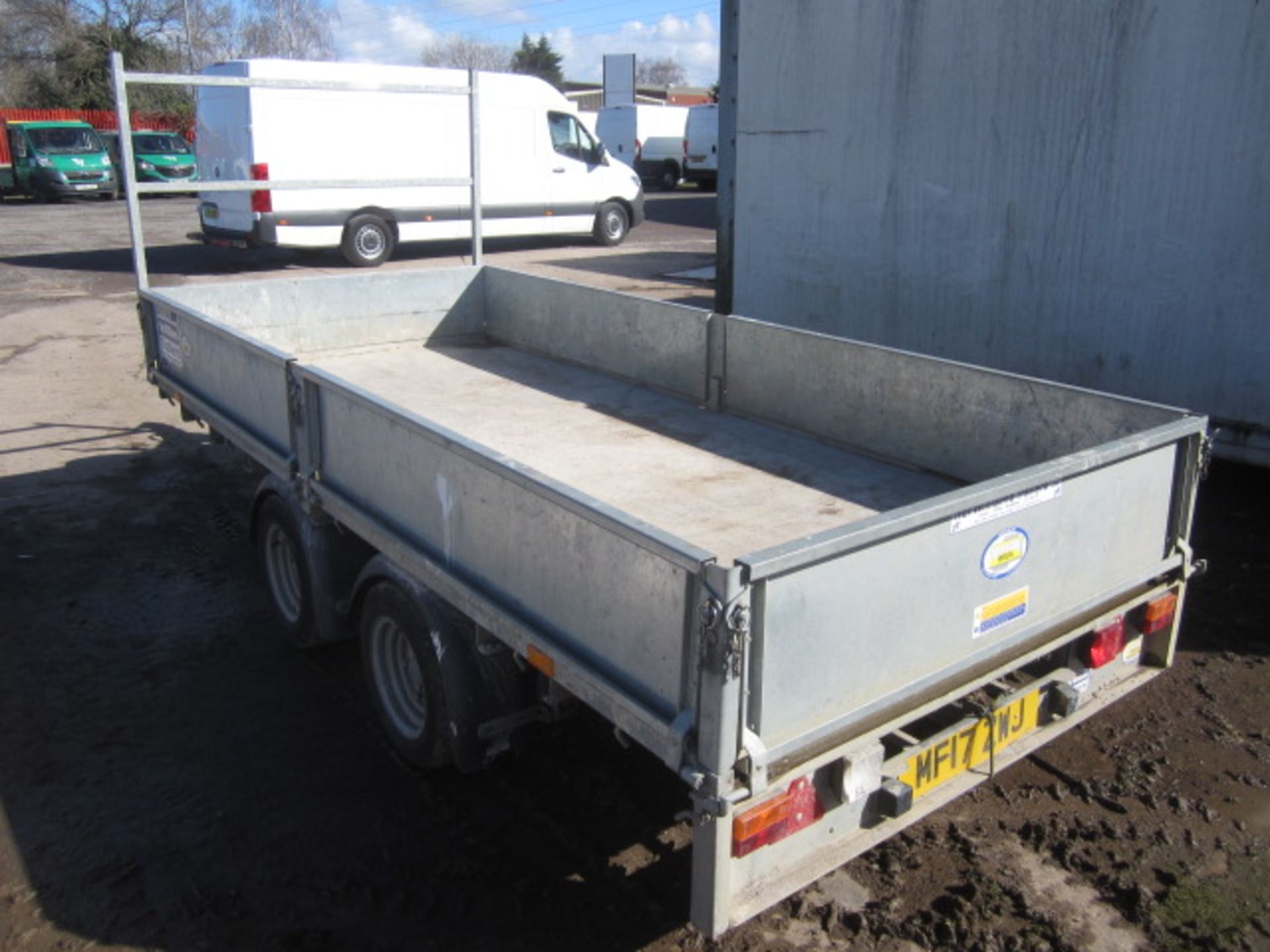 Ifor Williams type 2CB, variant LM35 twin axle dropside trailer, ID no: SCKD00000H5145384 (2017) - Image 2 of 7