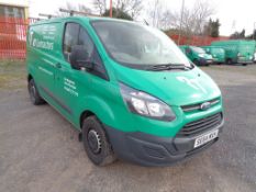 Ford Transit Custom 290 Eco-Tech 2.2D panel van, 123bhp Registration: SE64 MXH Recorded mileage: