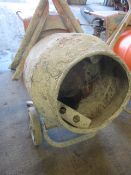 Belle Mini Mix 150, model M54BTPR petrol cement mixer, serial no 1038552M54BTPR