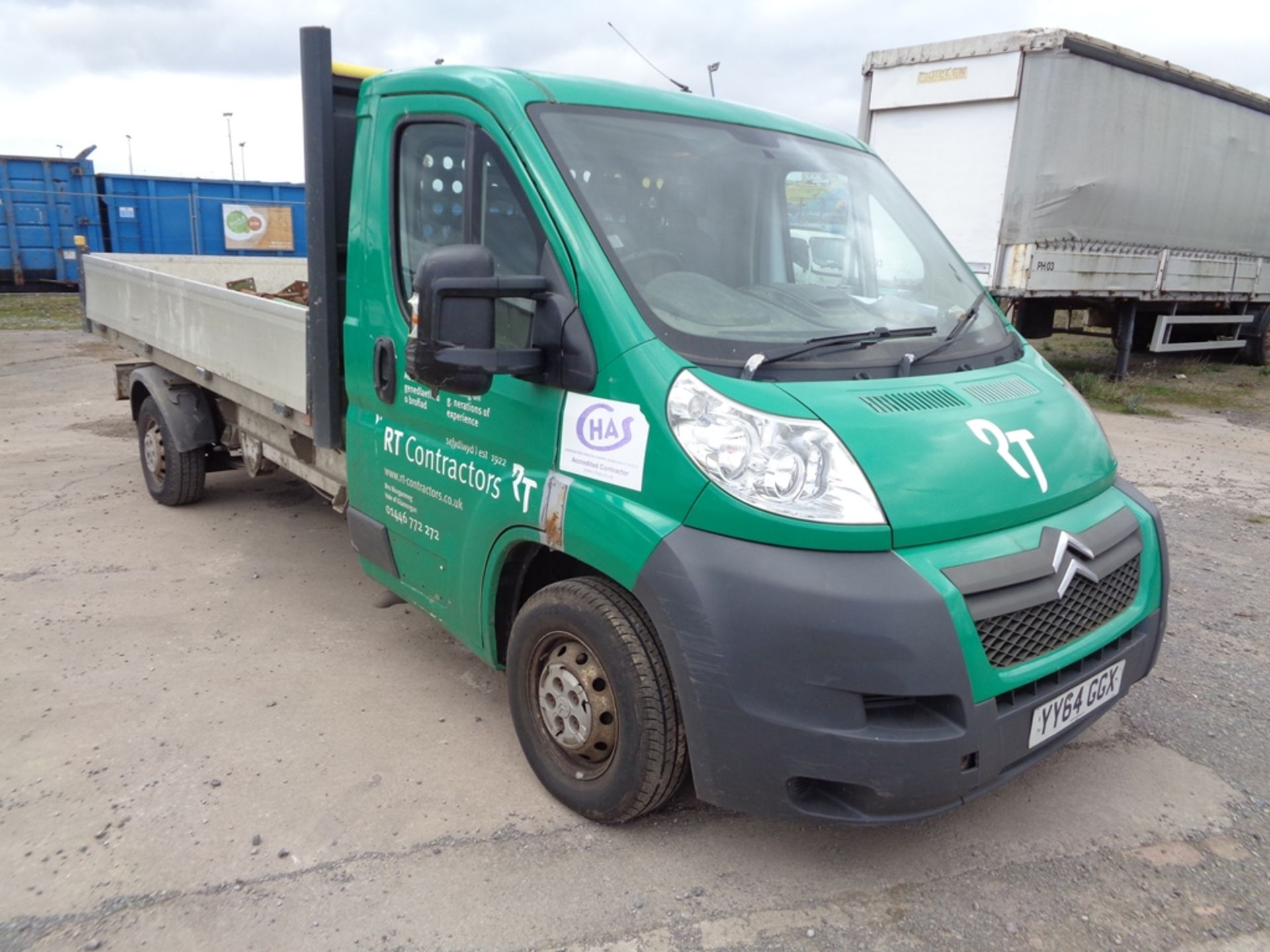 Citroen Relay 35 L3 2.2Hdi dropside, 99bhp Registration: YY64 GGX Recorded mileage: 90,068 MOT: 20/ - Image 5 of 20