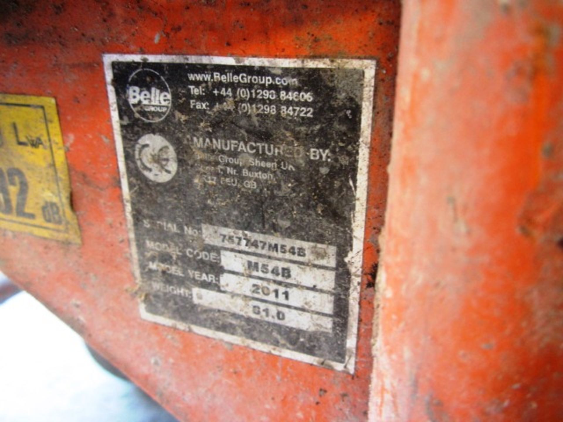 Belle Mini Mix 150, model M54B petrol cement mixer, serial no: 757747M54B - Image 3 of 7