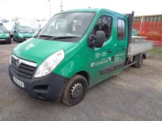 Vauxhall Movano F3500 L3h1 2.3Cdti dropside, 123bhp Registration: YE63 VLB Recorded mileage: 64,