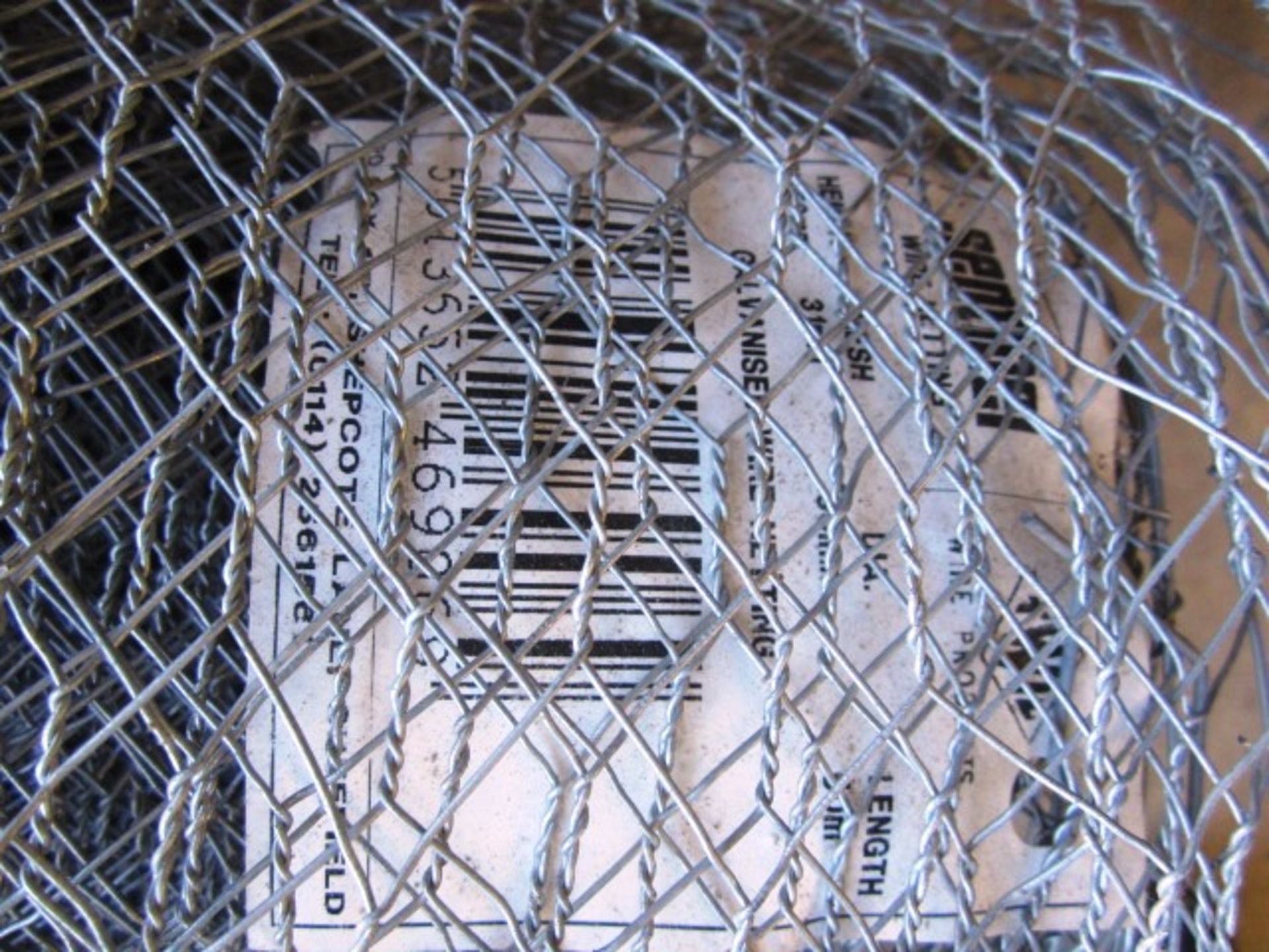 Part reel of galvanised wire netting, approx. height 1m - Image 3 of 3
