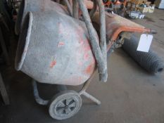 Belle Mini Mix 150, model M54B petrol cement mixer, serial no: 757747M54B