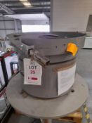 Bosch VSZ 650GU bowl feeder 600mm diameter (bowl only) mild steel vibratory cap bowl feeder. Mounted