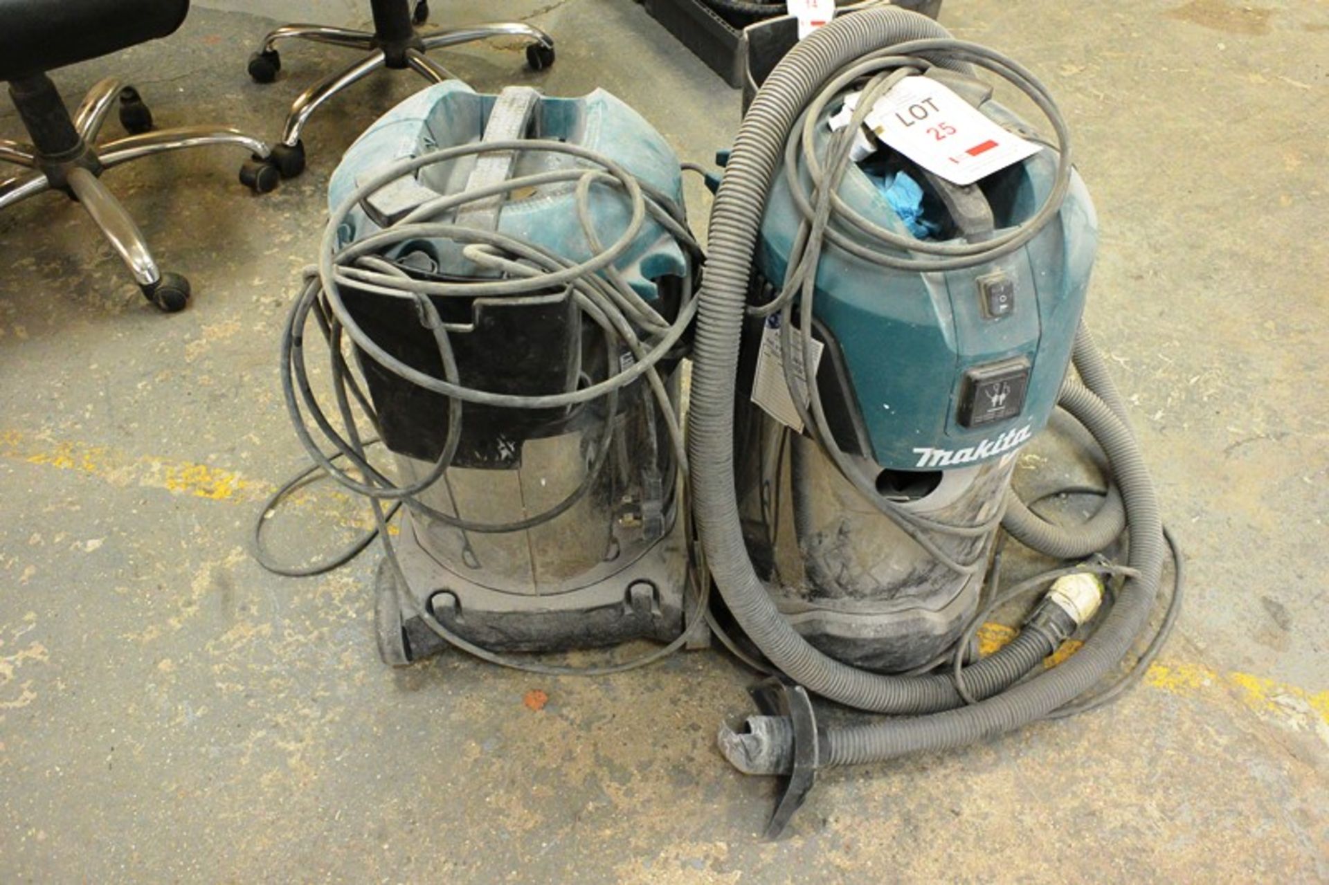 Two Makita 240v hoovers