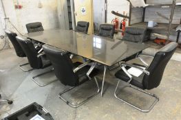 Boardroom table and chairs