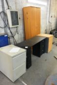 Pedestal units, desk, etc