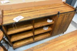 Timber framed re-engineered sideboard with sliding door